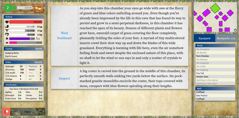 Dryad Quest RPG: A Tale of Lust and Glory Screenshot 2