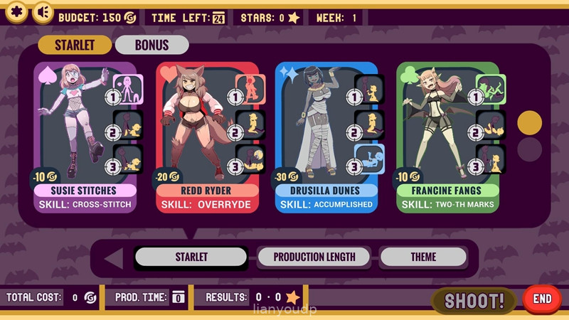 Spooky Starlets: Movie Maker Screenshot 1