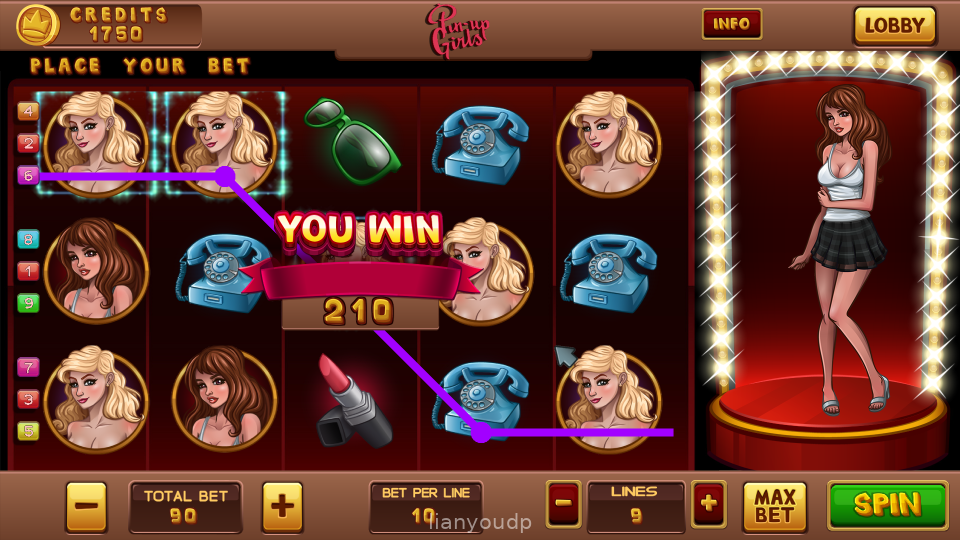 Pin Up Girls Slots Screenshot 2