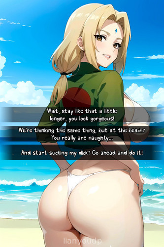 A Date with Tsunade at the Beach Screenshot 1
