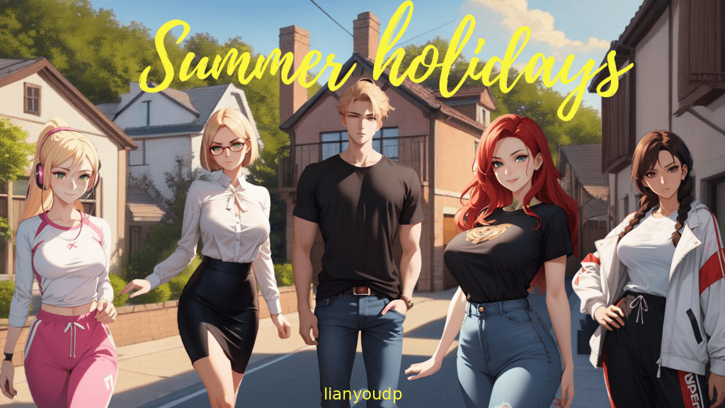 Summer holidays (COMPLETE) Game made with Artificial Intelligence Screenshot 1