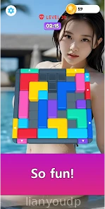 Sexy block jam title game Screenshot 2